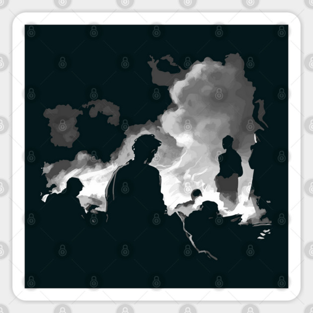 Desparate Times Require Desparate Designs Sticker by TuncGK