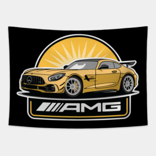Mercedes AMG GT R Car Art Funny Gift Tapestry