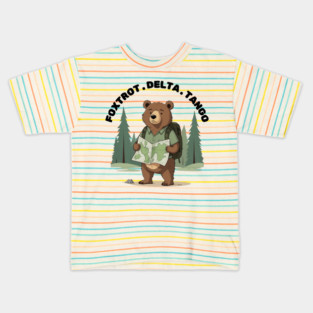 FDT Resist Bear, Anti Trump, National Parks Forest Service - Foxtrot Delta Tango Kids T-Shirt