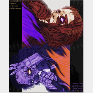 sun and moon Posters and Art