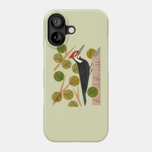 Woodpecker in Aspen Phone Case