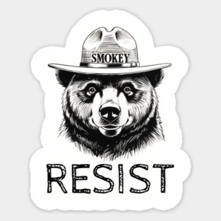 Smokey The Bear Resist Sticker