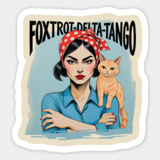 Foxtrot Delta Tango Anti Donald Trump Political Humor FDT Sticker