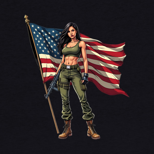 Female US Army Soldier by animegirlnft