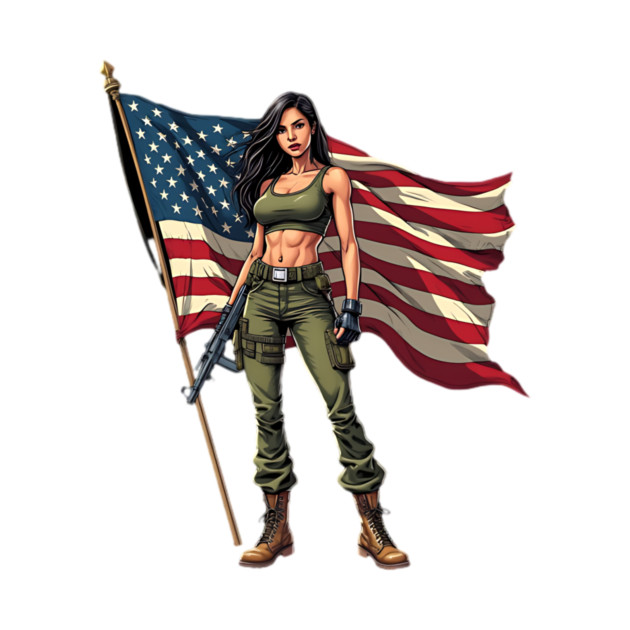 Female US Army Soldier by animegirlnft