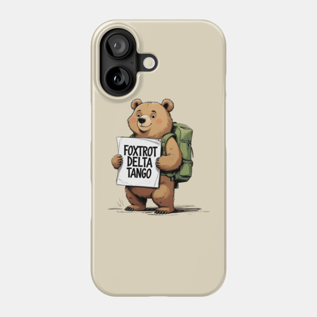 Foxtrot-Delta-Tango Phone Case by Creatifly Graphic Tees