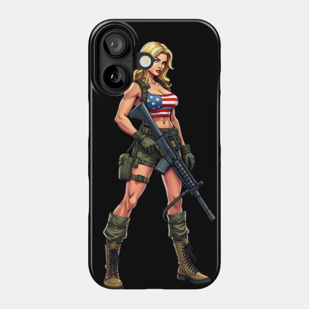 American Patriot Phone Case by animegirlnft