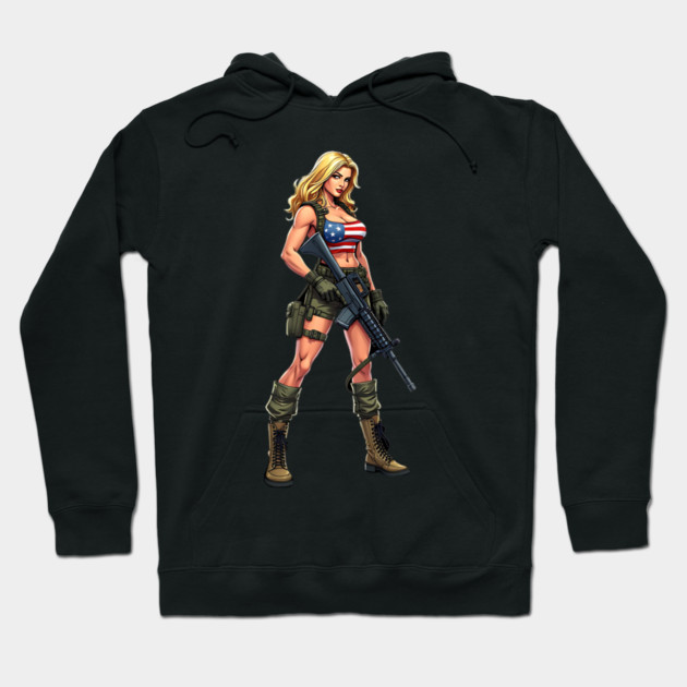 American Patriot Hoodie by animegirlnft