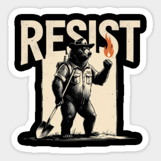 Smokey-The-Resist-Bear Magnet