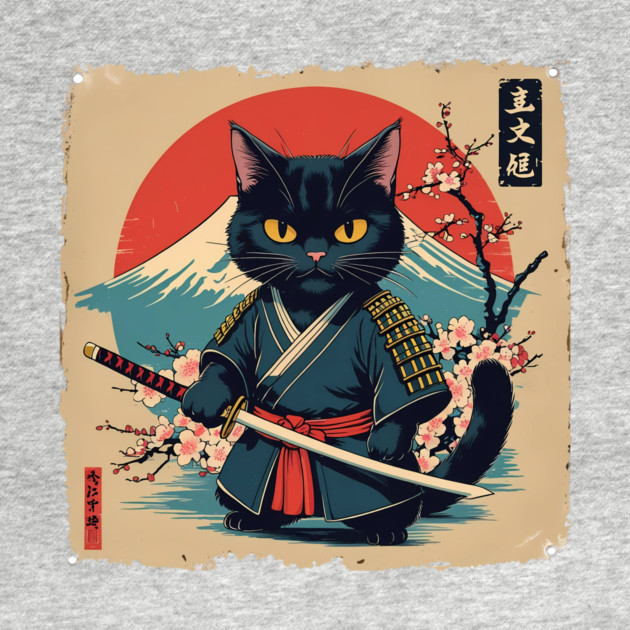 Samurai Cat by BA