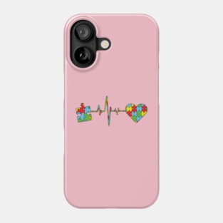 Love Heart Puzzle – Autism Awareness Acceptance For Men, Women & Kids Phone Case