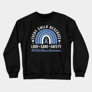 Child abuse awareness Child abuse month Crewneck Sweatshirt