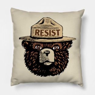 Resist Smokey The Bear Pillow