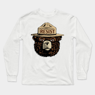 Resist Smokey The Bear Long Sleeve T-Shirt