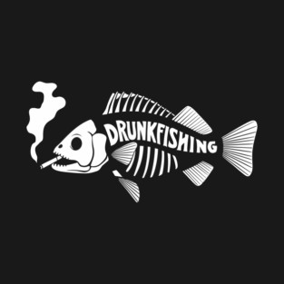Drunkfishing Drunk Angler Fisherman Pun T-Shirt