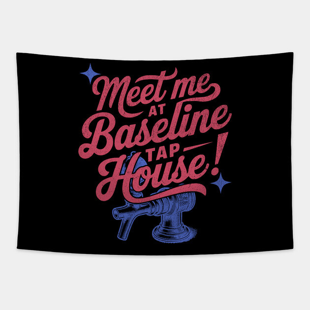 Meet me at Baseline in Orlando Florida for a Beer Tapestry by Joaddo