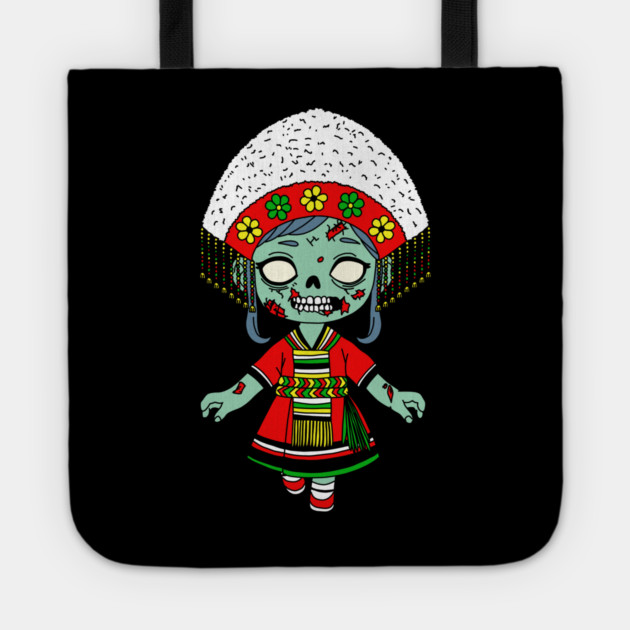 Cute Taiwanese Zombie Tote by H. R. Sinclair
