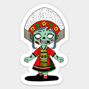 Cute Taiwanese Zombie Sticker