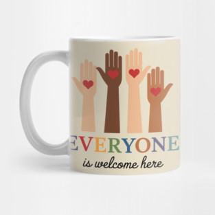 Everyone Is Welcome Here – Inclusive Idaho Teacher Diversity Mug