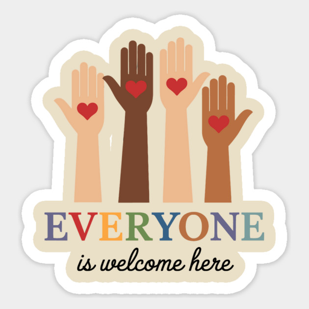 Everyone Is Welcome Here – Inclusive Idaho Teacher Diversity Magnet by ArtistTee ⭐⭐⭐⭐⭐