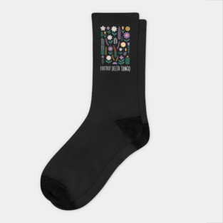 Foxtrot Delta Tango  – Funny Floral Military Alphabet - Flower Foxtrots Delta Tangos Socks