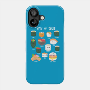 Types of Sushi Phone Case