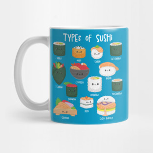 Types of Sushi Mug