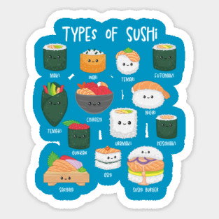 Types of Sushi Sticker