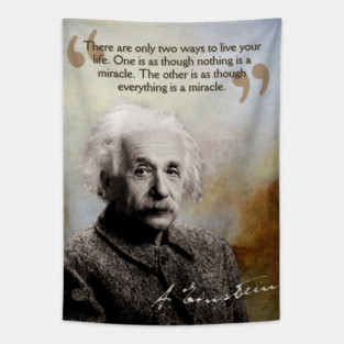 Albert Einstein Quote Design – Inspirational Science Wisdom Art Tapestry