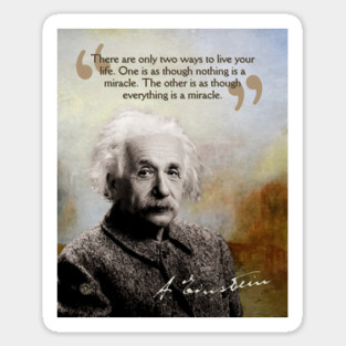 Albert Einstein Quote Design – Inspirational Science Wisdom Art Sticker