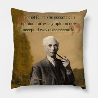 Bertrand Russell Quote – Thought-Provoking Philosophy & Logic Design Pillow
