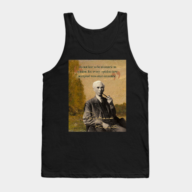 Bertrand Russell Quote – Thought-Provoking Philosophy & Logic Design Tank Top by TuncGK