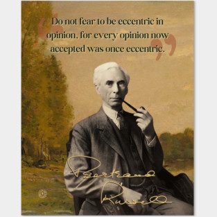 Bertrand Russell Quote – Thought-Provoking Philosophy & Logic Design Posters and Art