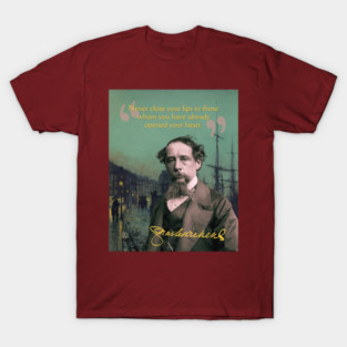 Charles Dickens Quote – Classic Literary Wisdom with a Victorian Aesthetic T-Shirt