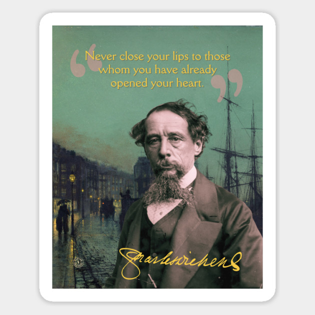Charles Dickens Quote – Classic Literary Wisdom with a Victorian Aesthetic Magnet by TuncGK