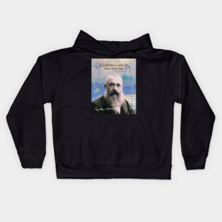 Claude Monet Quote – Impressionist Art Inspiration for Creative Minds Kids Hoodie