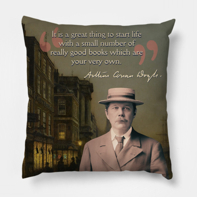 Conan Doyle Quote – Sherlock Holmes & Detective Mystery Aesthetic Pillow by TuncGK