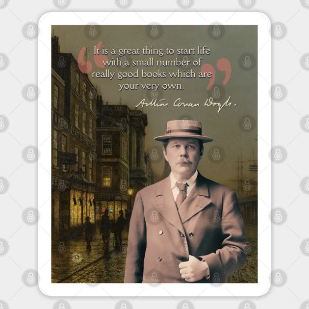 Conan Doyle Quote – Sherlock Holmes & Detective Mystery Aesthetic Sticker by TuncGK