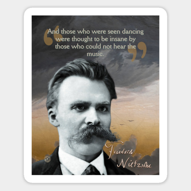 Friedrich Nietzsche Quote – Thought-Provoking Philosophy Art Magnet by TuncGK