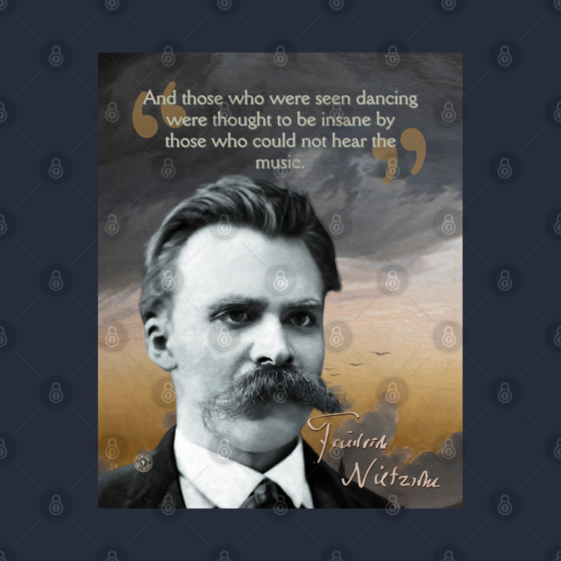 Friedrich Nietzsche Quote – Thought-Provoking Philosophy Art by TuncGK