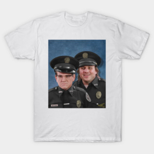 Sweetchuck and Zed - Police Academy T-Shirt