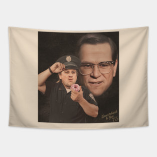 Sweetchuck and Zed - Police Academy Movie Tapestry