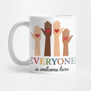 Everyone Is Welcome Here Idaho Teacher Mug