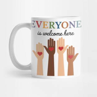 Everyone Is Welcome Here Idaho Teacher Mug
