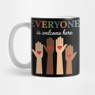 Everyone Is Welcome Here Idaho Teacher Mug