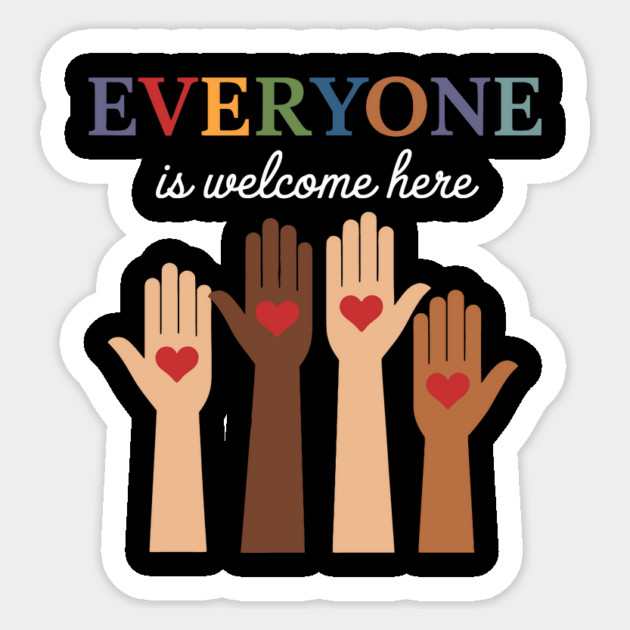 Everyone Is Welcome Here Idaho Teacher Sticker by ArtistTee ⭐⭐⭐⭐⭐