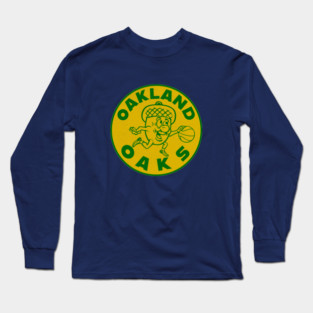 Defunct Oakland Oaks ABA Basketball 1968 Long Sleeve T-Shirt