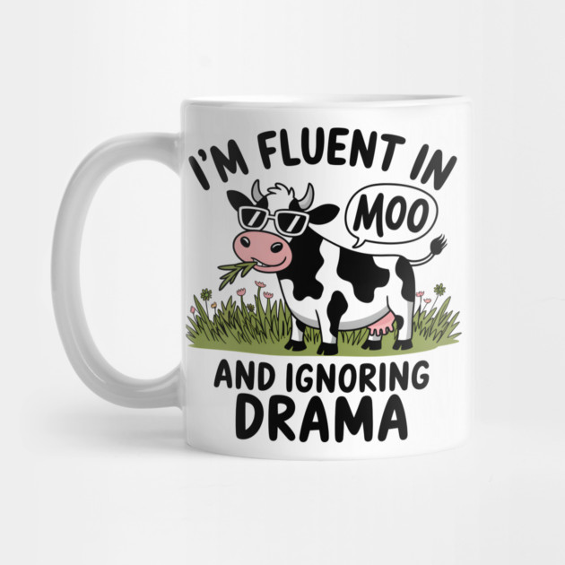 Moo and Ignore: Cow with Sunglasses by MakerMind8.2