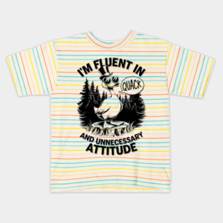 Duck Attitude: Quack & Sass Kids T-Shirt