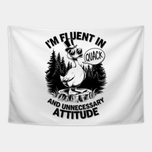 Duck Attitude: Quack & Sass Tapestry